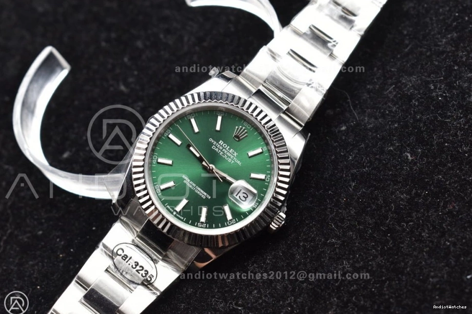 DateJust 648 DIWF Oyster Sundust Steel 1:1 Dial Best Green 126334 Bracelet Edition 41 TravelReady 904L on SA 0122